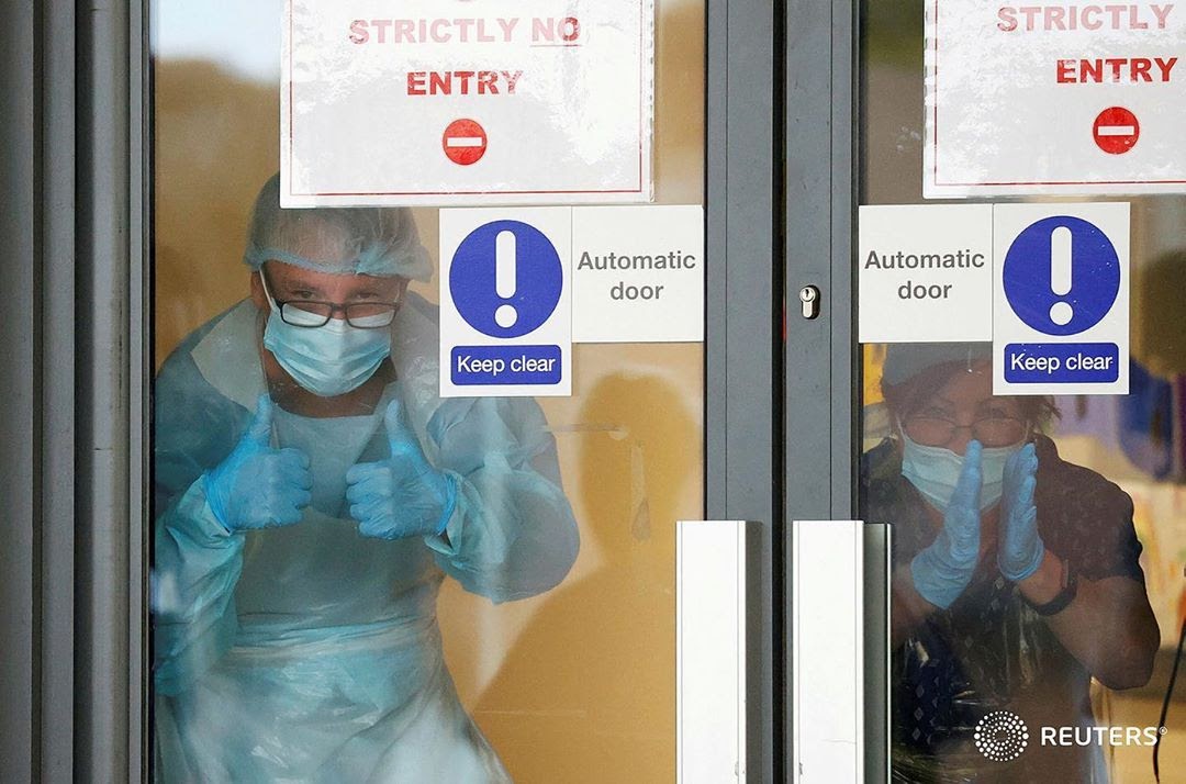 Photo by Reuters on May 21, 2020. Image may contain: one or more people