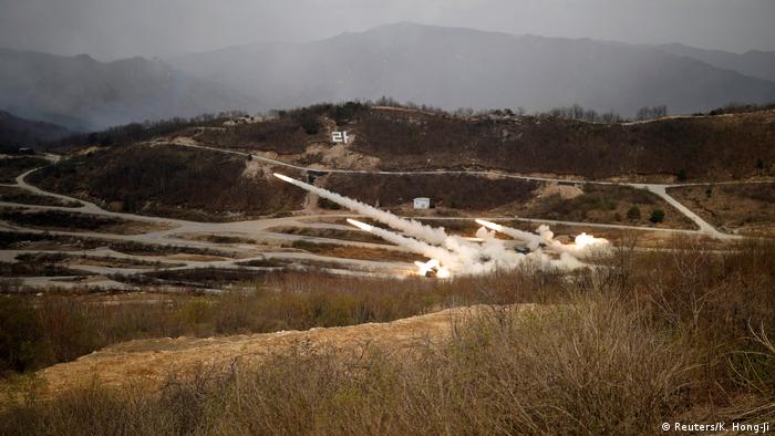 Военные учения в Южной Корее