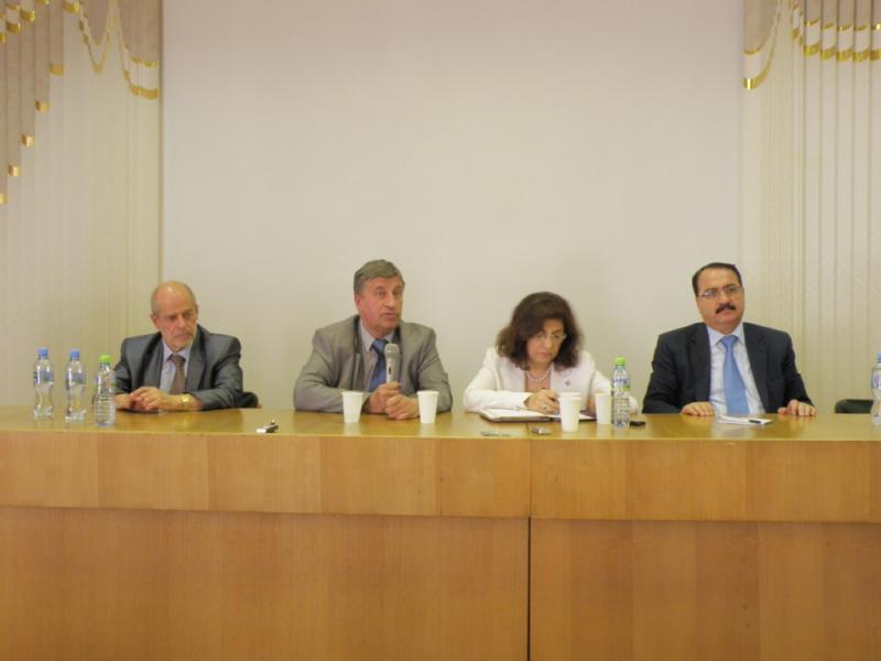 Встреча с советником президента Сирии Башара Асада, профессором Бусейной Шаабан. Фото МОО ВЕЧЕ